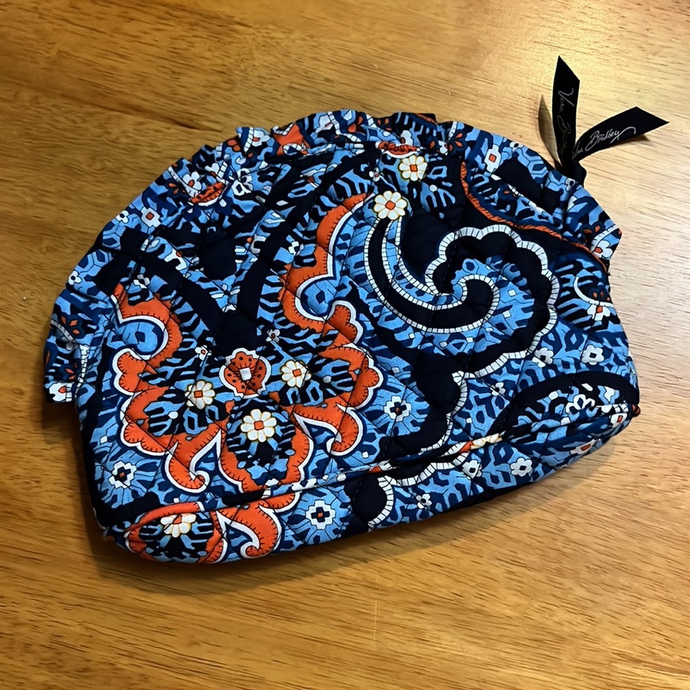Vera Bradley Ruffle Cosmetic Makeup Bag Marrakesh